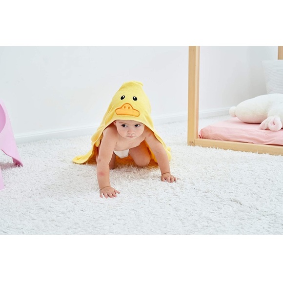 HipHop Panda Baby Hooded Towel - Yellow Duck, 30 x 40 - Picture 4 of 7